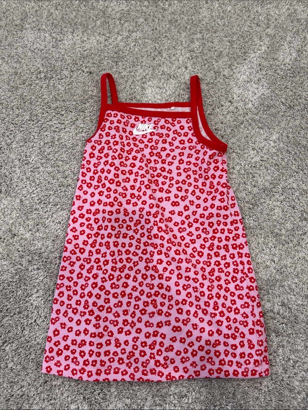 Nike Pink Dress with Red Floral Print